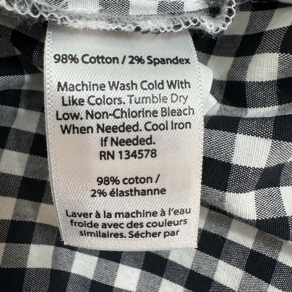 Vineyard Vines Gingham Button-Down Top • Size 4 - Picture 5 of 5